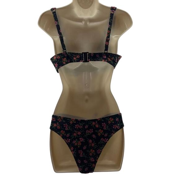 Peek & Beau Fuller Bust Underwire Bikini Top Winter Floral 34F - Picture 8 of 9